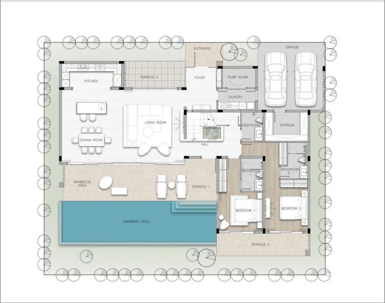 Two-storey villa with private pool and panoramic mountain views in Talang, Phuket at Ayana Luxury Villas