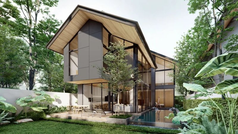 Two-storey 4 Bedroom Villa in Bang Tao, Phuket at Rainpalm Villas