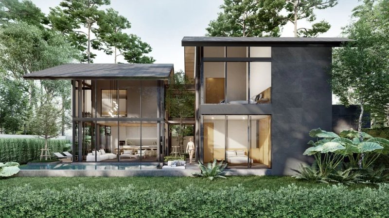 Two-storey 4 Bedroom Villa in Bang Tao, Phuket at Rainpalm Villas