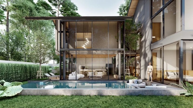 Two-storey 4 Bedroom Villa in Bang Tao, Phuket at Rainpalm Villas