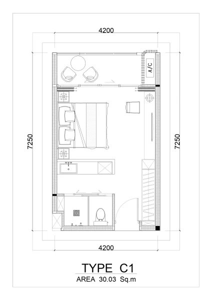 Studio near Bang Tao, Phuket at Sunshine Beach Resort & Residences