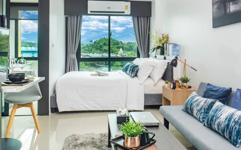 Studio apartment in Katu district, Phuket in Utopia Central