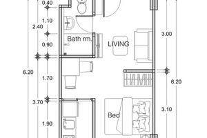 Studio apartment in Katu district, Phuket in Utopia Central