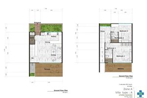 Two-storey 2 bedroom villa in Mai Khao area, Phuket in Utopia Maikhao