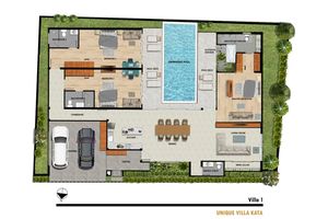 3 bedroom villa with private pool near Kata Beach, Phuket at Unique Villa Kata