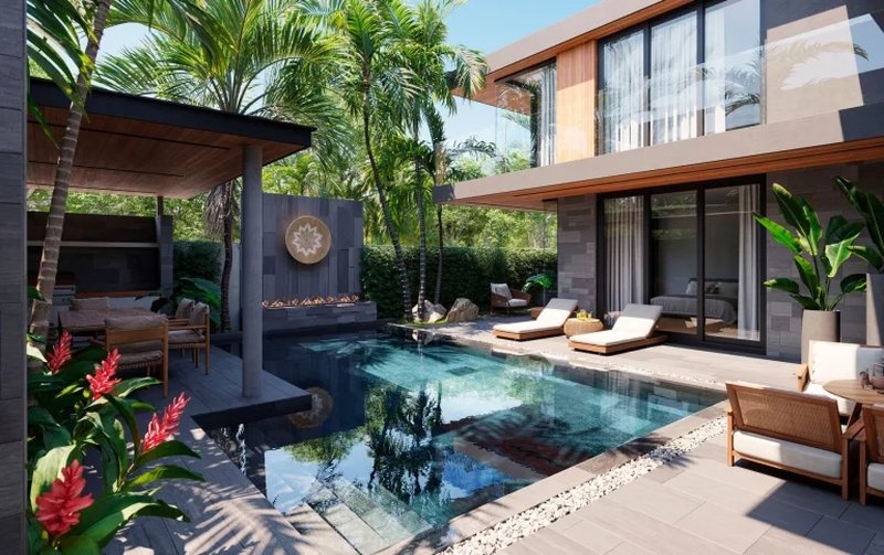 Two-storey 4 bedroom villa with private pool next to Lake on Chong Thal, Phuket in Redwood Luxury