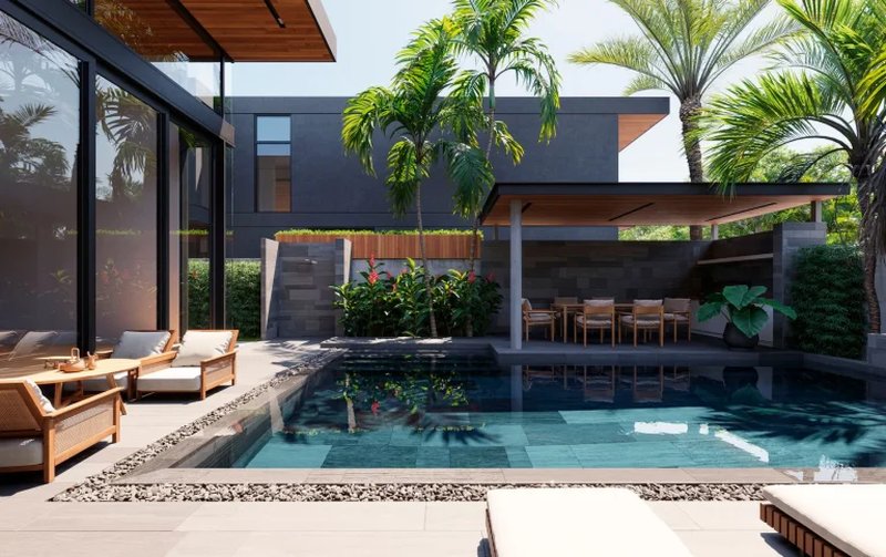 Two-storey 4 bedroom villa with private pool next to Lake on Chong Thal, Phuket in Redwood Luxury