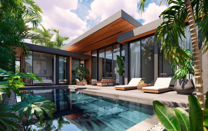 3 Bedroom Villa with pool next to Lake in Chong Thale area, Phuket in Redwood Luxury