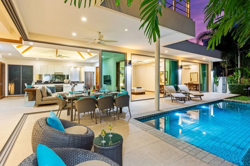 Finished two-storey villa with 4 bedrooms and a swimming pool in Rawai, Phuket in KA Villa complex
