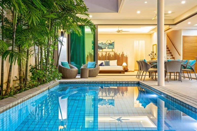Finished two-storey villa with 4 bedrooms and a swimming pool in Rawai, Phuket in KA Villa complex