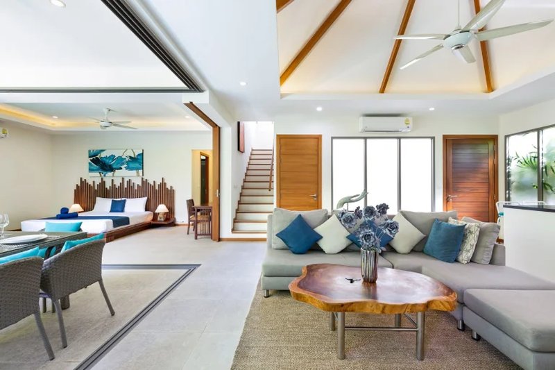 Finished two-storey villa with 4 bedrooms and a swimming pool in Rawai, Phuket in KA Villa complex