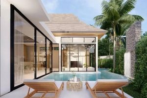 3 Bedroom Tropical Villa with Private Pool in Talang, Phuket at Redwood House @Yachan