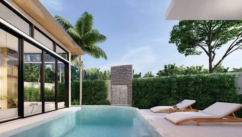 3 Bedroom Tropical Villa with Private Pool in Talang, Phuket at Redwood House @Yachan
