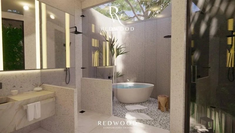 3 Bedroom Tropical Villa with Private Pool in Talang, Phuket at Redwood House @Yachan