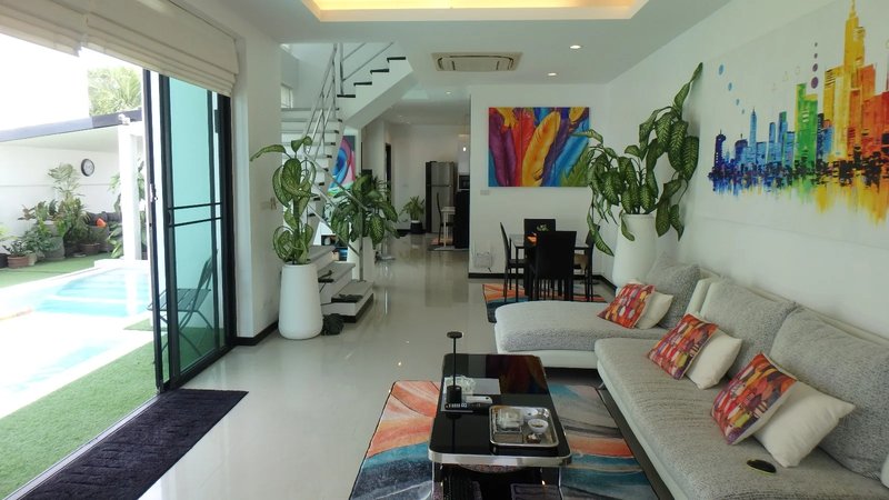 Finished three-storey villa with pool in Rawai, Phuket
