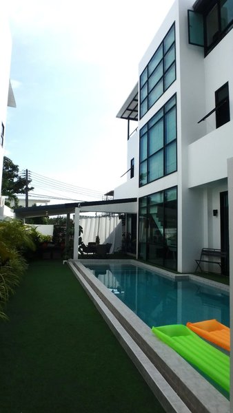 Finished three-storey villa with pool in Rawai, Phuket