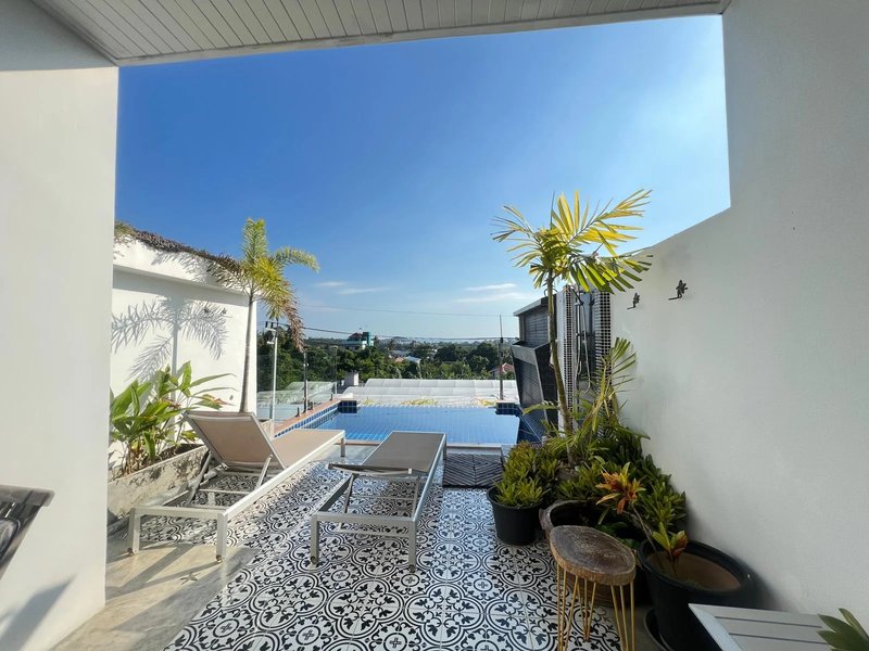 Finished three-storey villa with pool in Rawai area, Phuket