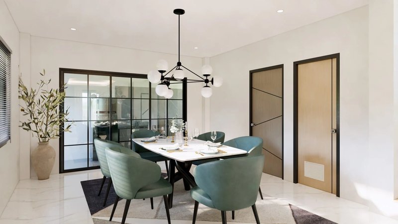 Современный двухэтажный дом с 4 спальнями в районе Вичит, Пхукет в  Phanasan Thep Anusorn village