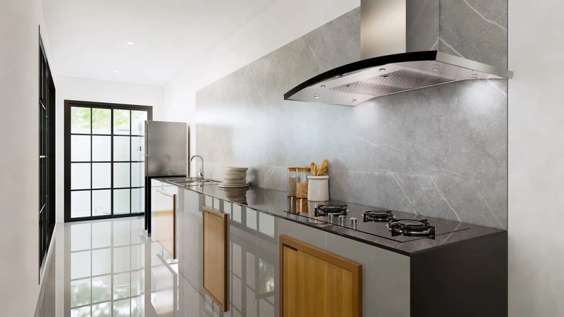 Современный двухэтажный дом с 4 спальнями в районе Вичит, Пхукет в  Phanasan Thep Anusorn village