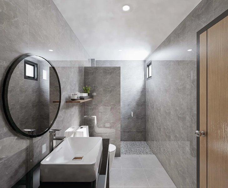 Современный двухэтажный дом с 4 спальнями в районе Вичит, Пхукет в  Phanasan Thep Anusorn village