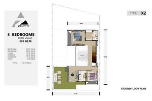 Two-storey 3 bedroom villa with private pool in Talang area, Phuket at Zenithy Connext Complex