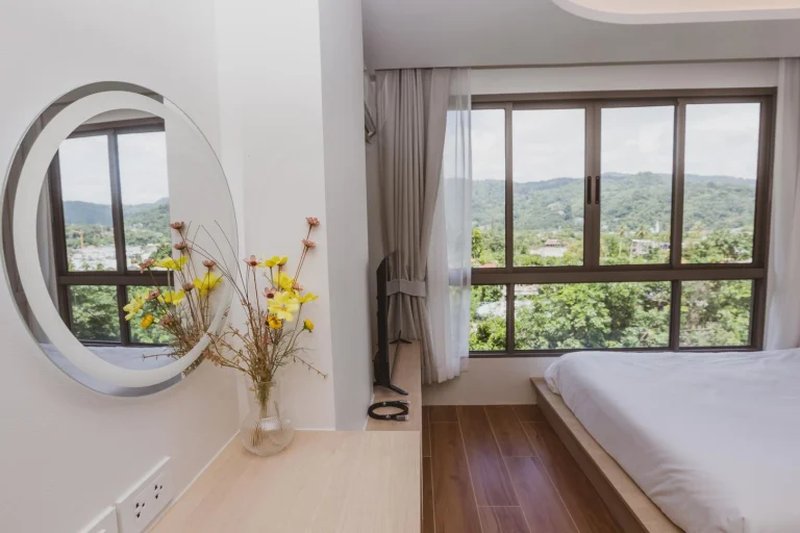 Studio apartment with panoramic mountain views near Kamala Beach, Phuket for rent in Fantasea Condo Kamala complex