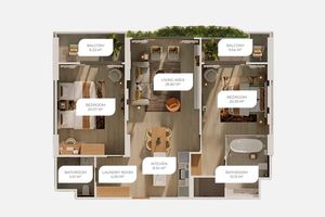 2 Bedroom Apartment near Layan Beach, Phuket in Layan Green Park