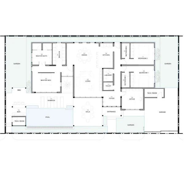 3 Bedroom Villa with private pool in Talang Area, Phuket at Ananda Pool Villa Complex