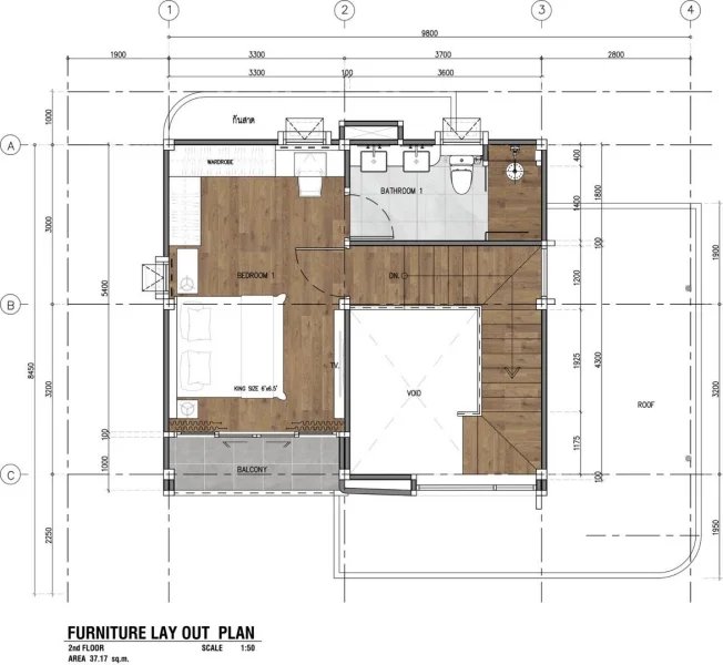 Two-storey villa with 2 bedrooms and private pool in Rawai, Phuket at VIP Space Odyssey