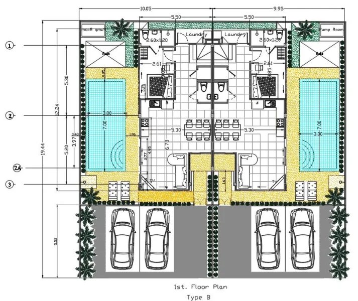 Two-storey 3 bedroom villa with private pool in Kamala area, Phuket in Goldena Hillside
