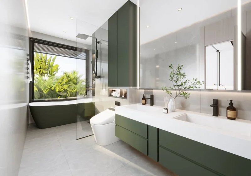 Two-storey villa Breeze with 4 bedrooms and a swimming pool in Chalong area in Mutti Family Villas complex