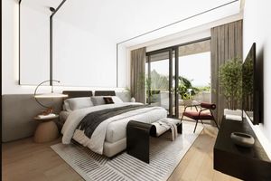 Two-storey villa Breeze with 4 bedrooms and a swimming pool in Chalong area in Mutti Family Villas complex