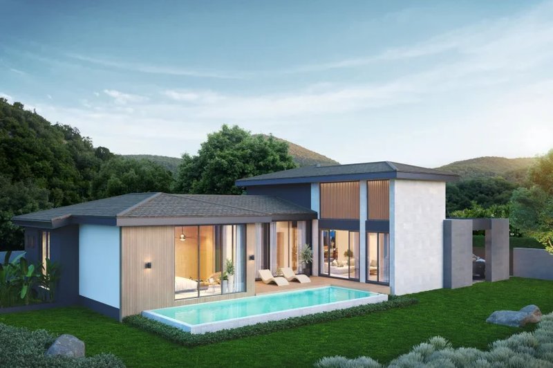 3 Bedroom Villa with Private pool in Talang Area, Phuket at Patina Courtyard