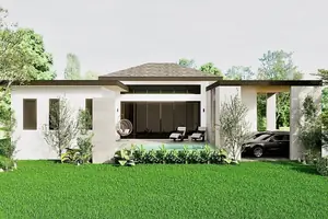 ภายนอกของวิลล่า ในเทพกระษัตรี