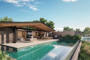 Luxury villa with pool on the lake in Laguna area, Phuket in the elite complex Laguna Lakelands Waterfront Villas