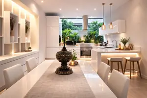 Kitchen of villa in Mai Khao
