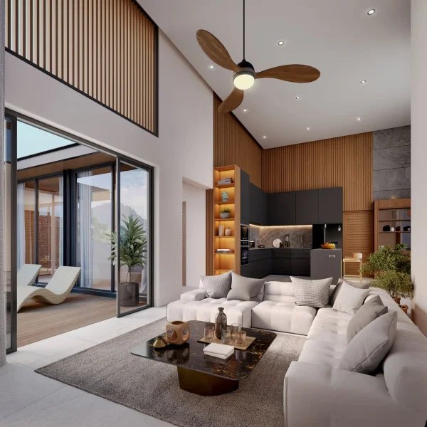 3 Bedroom Villa with Private pool in Talang Area, Phuket at Patina Courtyard