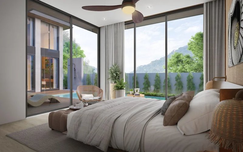 3 Bedroom Villa with Private pool in Talang Area, Phuket at Patina Courtyard