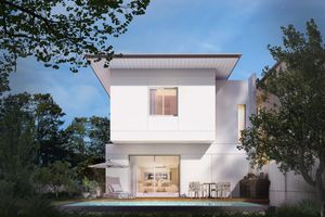 Two-storey 3 bedroom villa with private pool next to HeadStart International School, Phuket in the new MORI complex