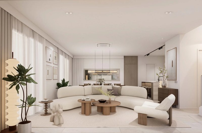 Two-storey 3 bedroom villa with private pool next to HeadStart International School, Phuket in the new MORI complex