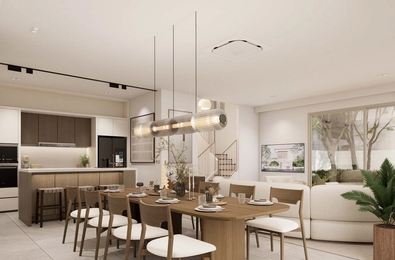 Two-storey 3 bedroom villa with private pool next to HeadStart International School, Phuket in the new MORI complex