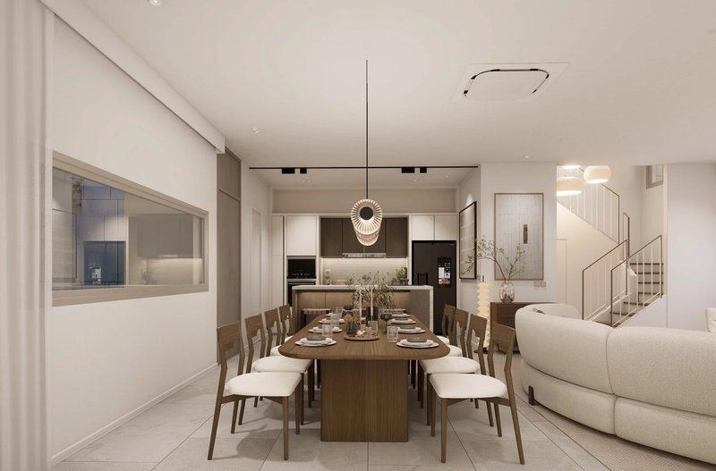 Two-storey 3 bedroom villa with private pool next to HeadStart International School, Phuket in the new MORI complex