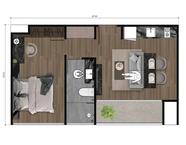 1 Bedroom Apartment in Rawai, Phuket at Enigma Residence