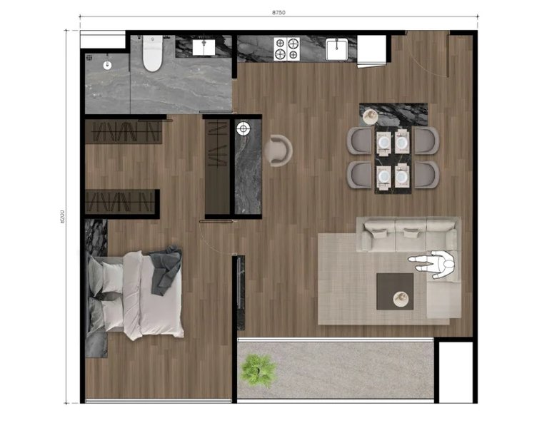 1 Bedroom Penthouse near Rawai Beach, Phuket at Enigma Residence