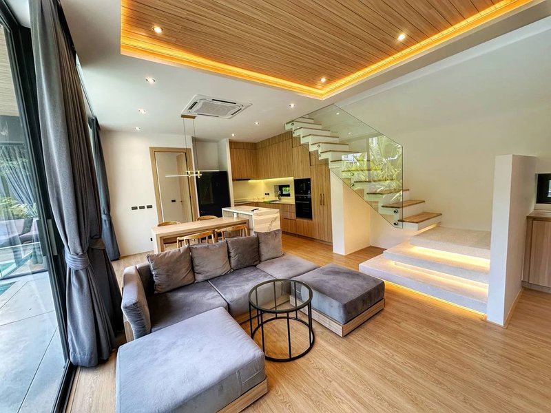 Finished 3 bedroom villa with pool near Naithon Beach, Phuket at Aileen Villas The Tropico