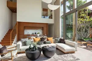 Living room of villa in Choeng Thale