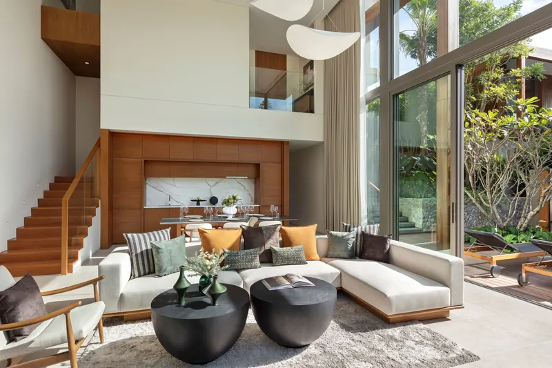 Living room of villa in Choeng Thale