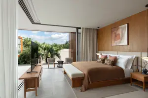 Bedroom of villa in Choeng Thale