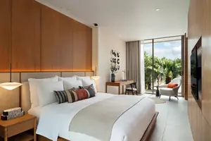 Bedroom of villa in Choeng Thale