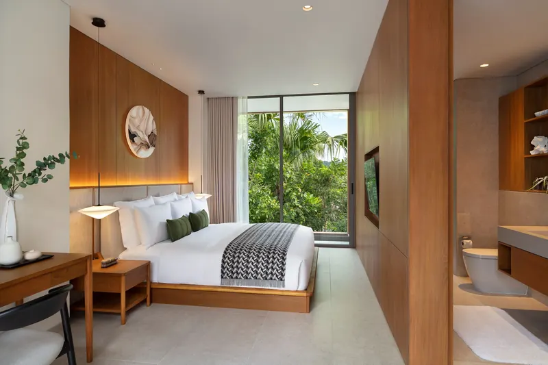 Bedroom of villa in Choeng Thale